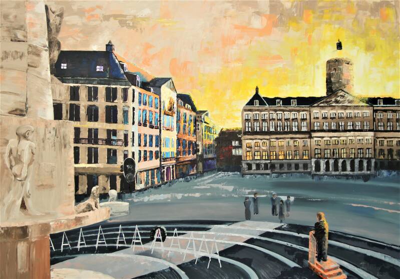 Amsterdam schilderij 4 mei