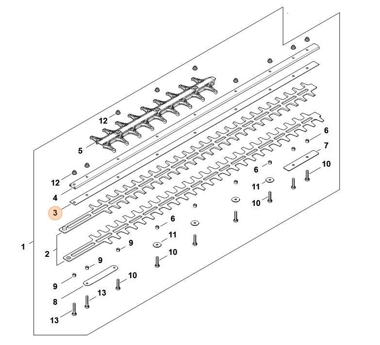 STIHL MESSENSET heggenschaar 750 mm HSA 140 T