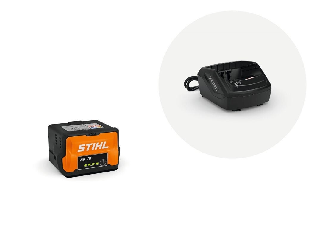 STIHL STARTERSET MET ACCU AK 10 EN LADER AL 101