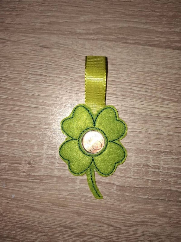 🌸 „Glücksbringer mit Centfach“ 🍀