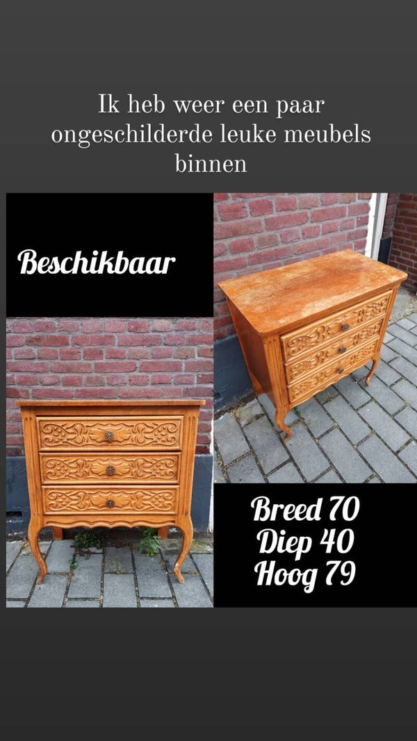 Ladekast met 3 lades