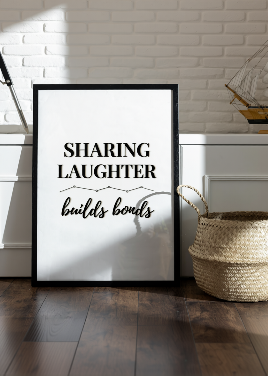 Friendship Quote Typography Print – Minimalist Black and White Wall Art – A3 A4 A5 A6 – Black Framed or Unframed – Modern Home Décor UK