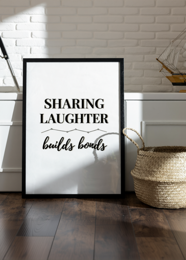 Friendship Quote Typography Print – Minimalist Black and White Wall Art – A3 A4 A5 A6 – Black Framed or Unframed – Modern Home Décor UK