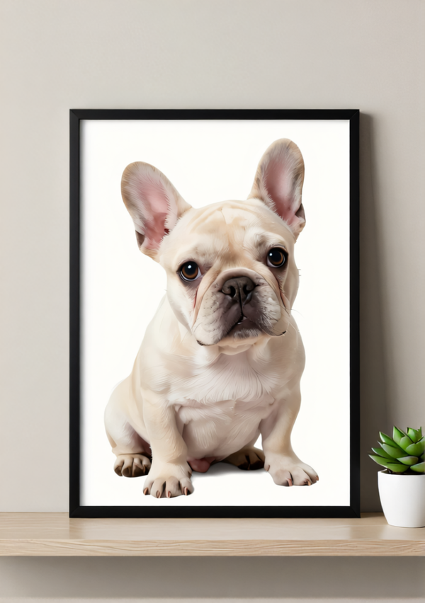 French Bulldog Puppy Wall Art Print – Charming Dog Artwork