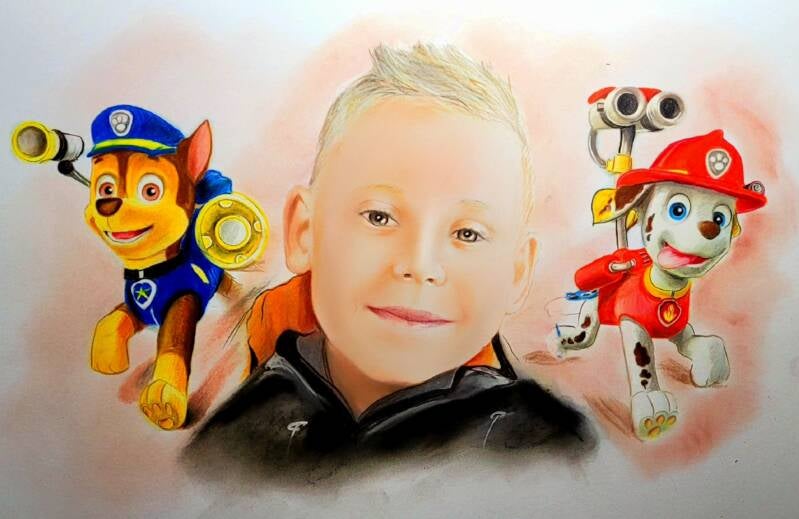 Portret rysowany kredkami 30/40 Pablo-art.jpg