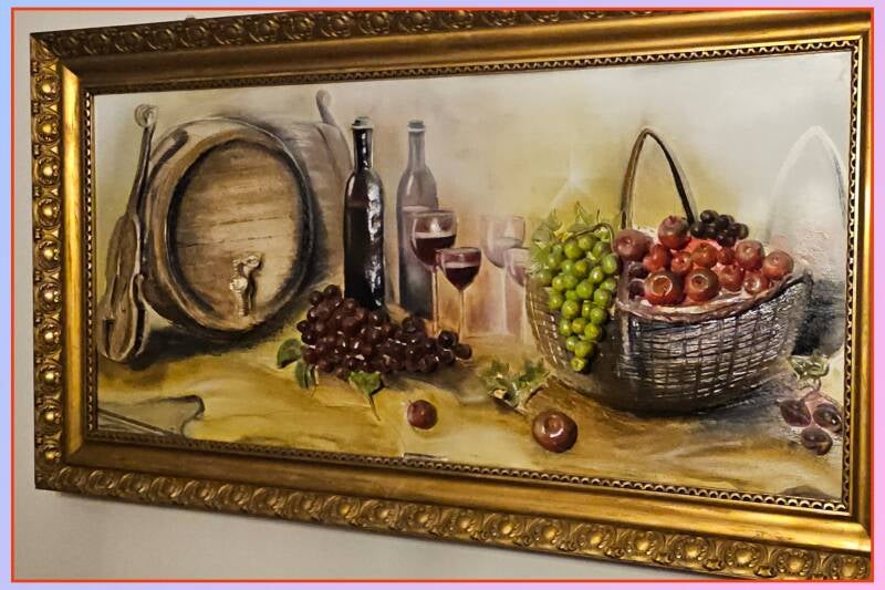 Płaskorzeźba z gliny samoutwardzalnej 