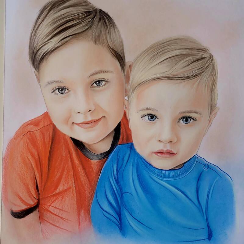 Portret rysowany kredkami 30/40 Pablo-art.jpg