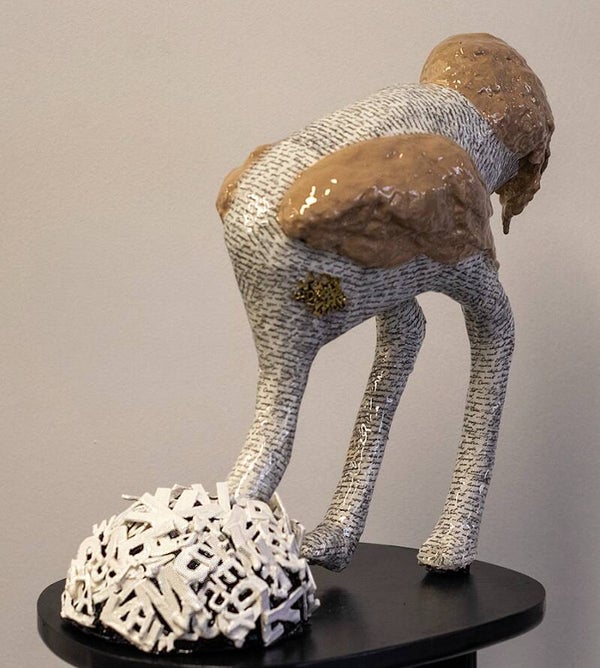 Ostrich 'Lost in WORDS ' - Monique de Kruijk