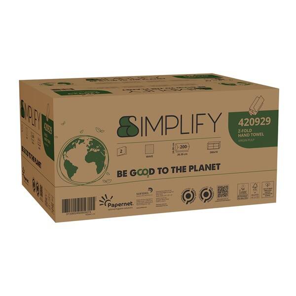 Simplify Eco 2Ply Z-Fold Hand Towels  10x200