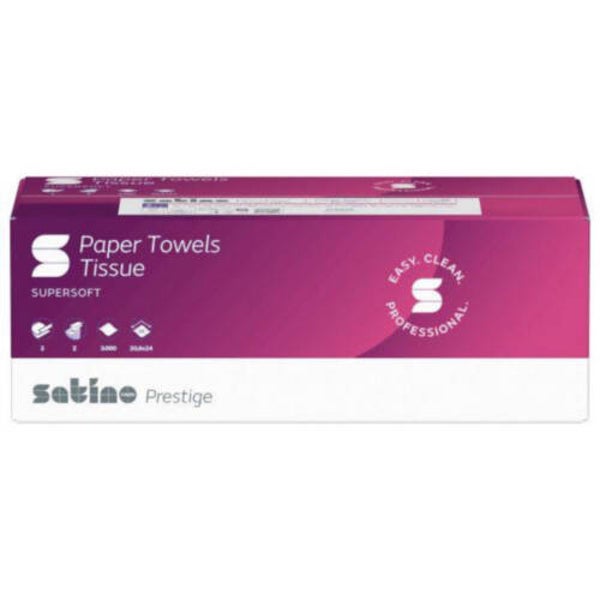 2ply Satino Prestige Zfold Hand Towel 15x200