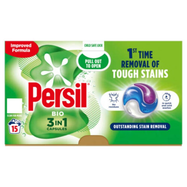 Persil Bio Capsule Washing Detergent 15 Wash