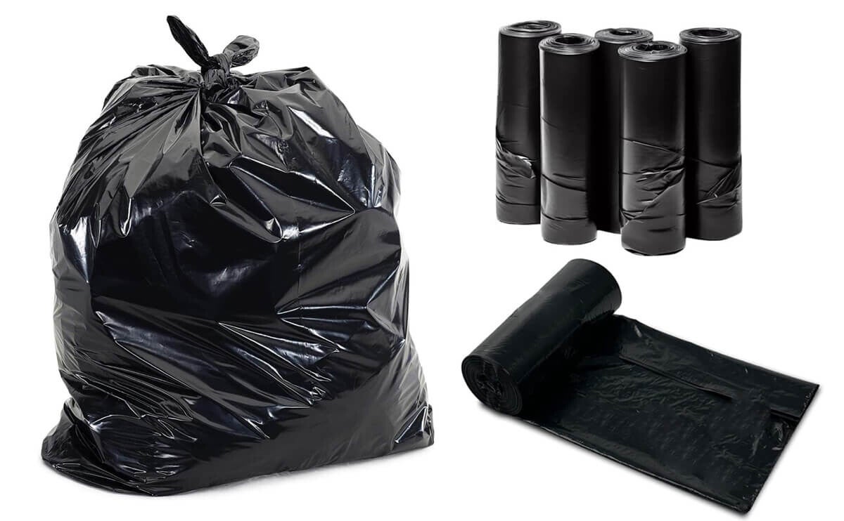 Black Refuse bags 26" x 44" Extra Heavy Duty  roll of 25
