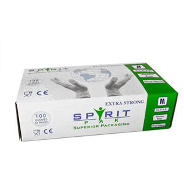 Vinyl Gloves  Clear Powder Free 100 Pack  Small