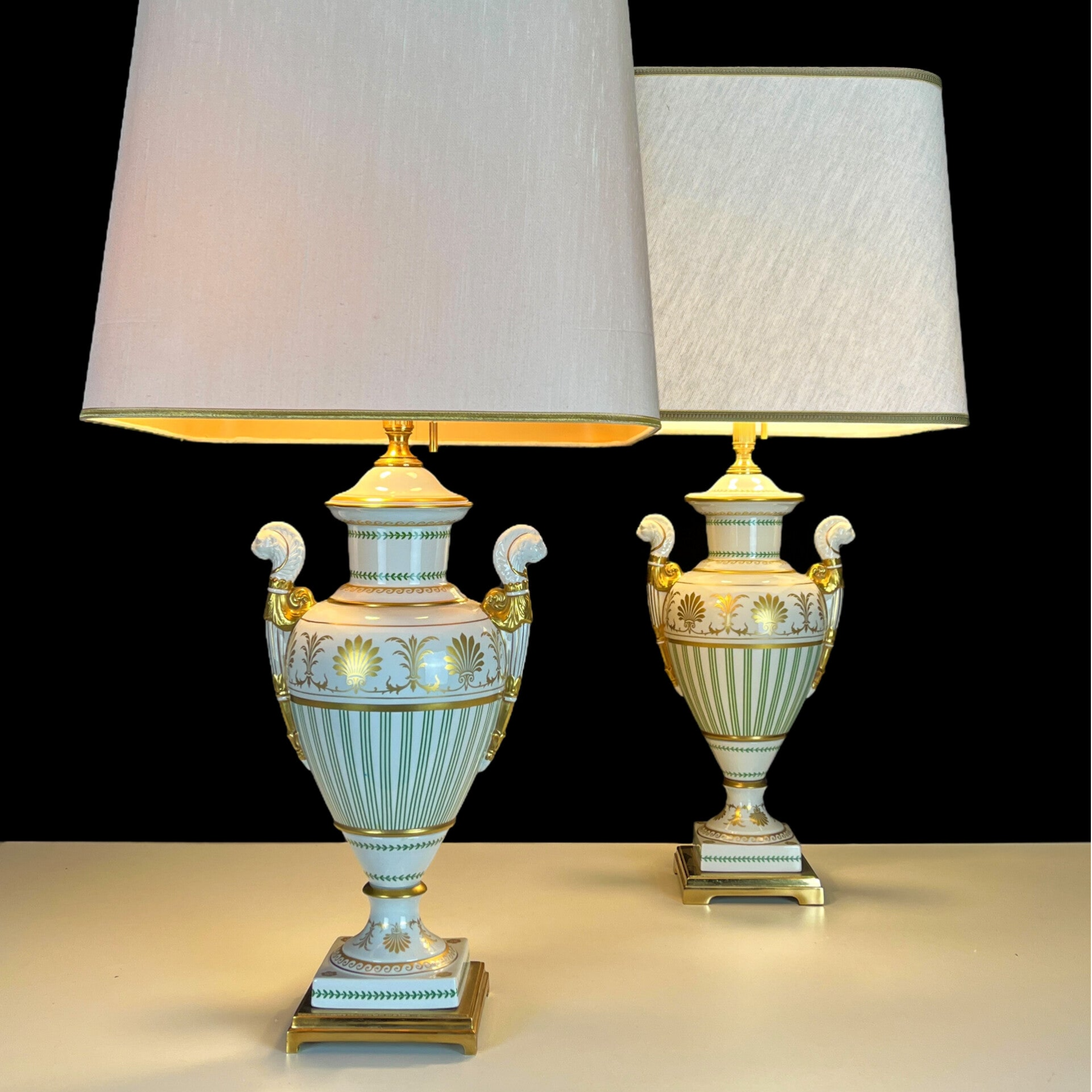 Giulia Mangani - A Couple of Lion Head Table Lamps