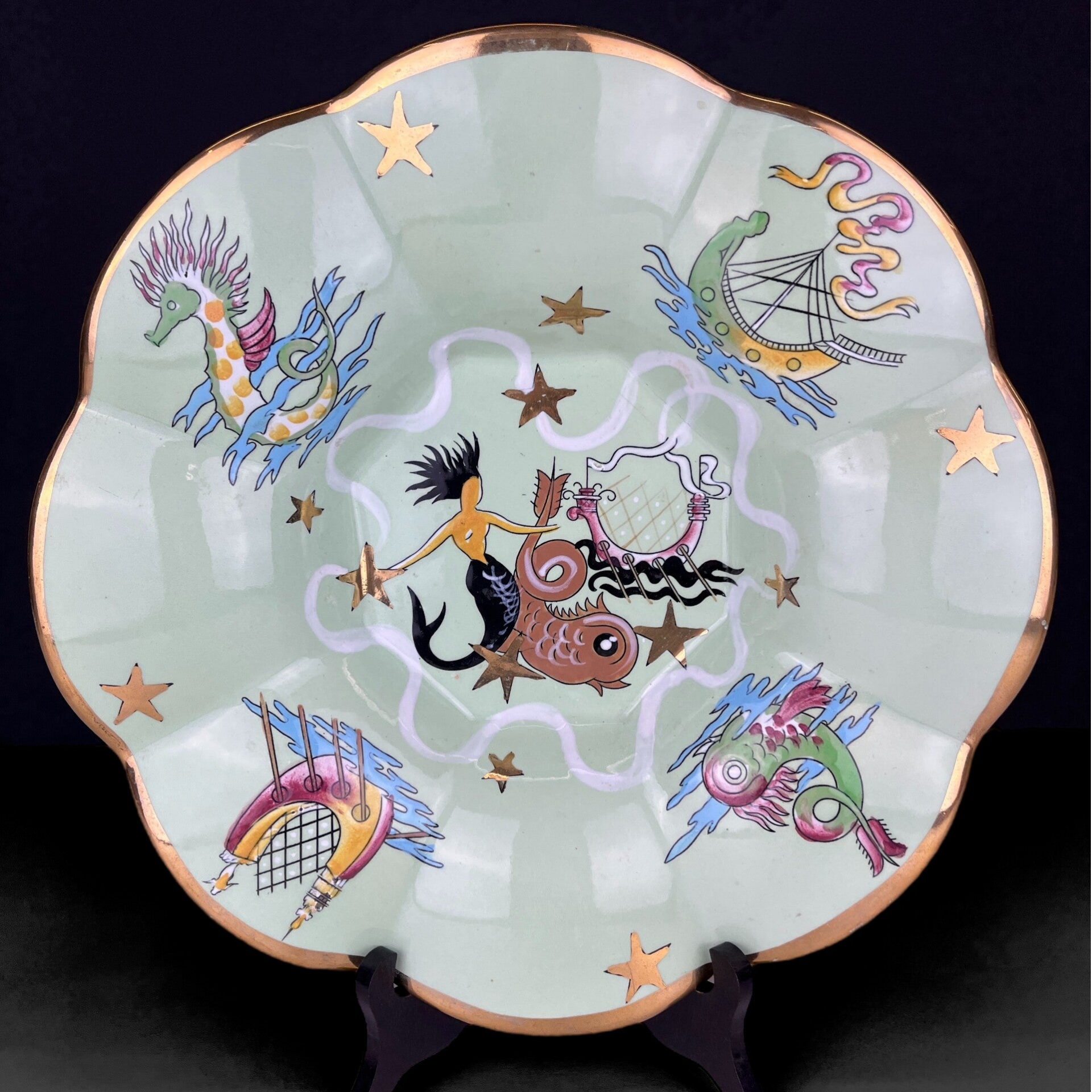 Raymond Chevalier - Mermaid Decor 'Sirene' - D5106 - Boch Frères