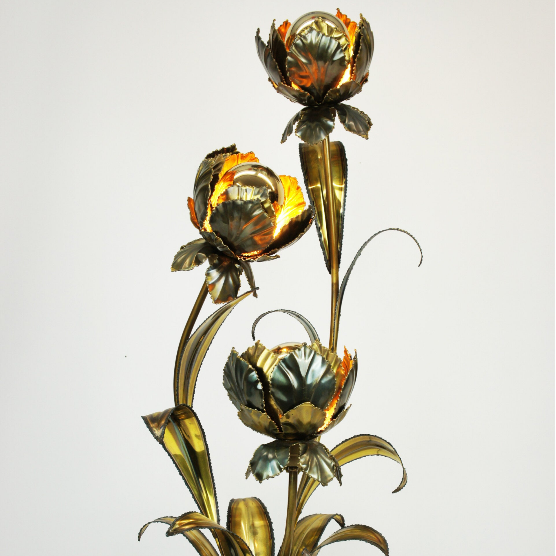 Maison Jansen - High Floral Floor Lamp - 70s