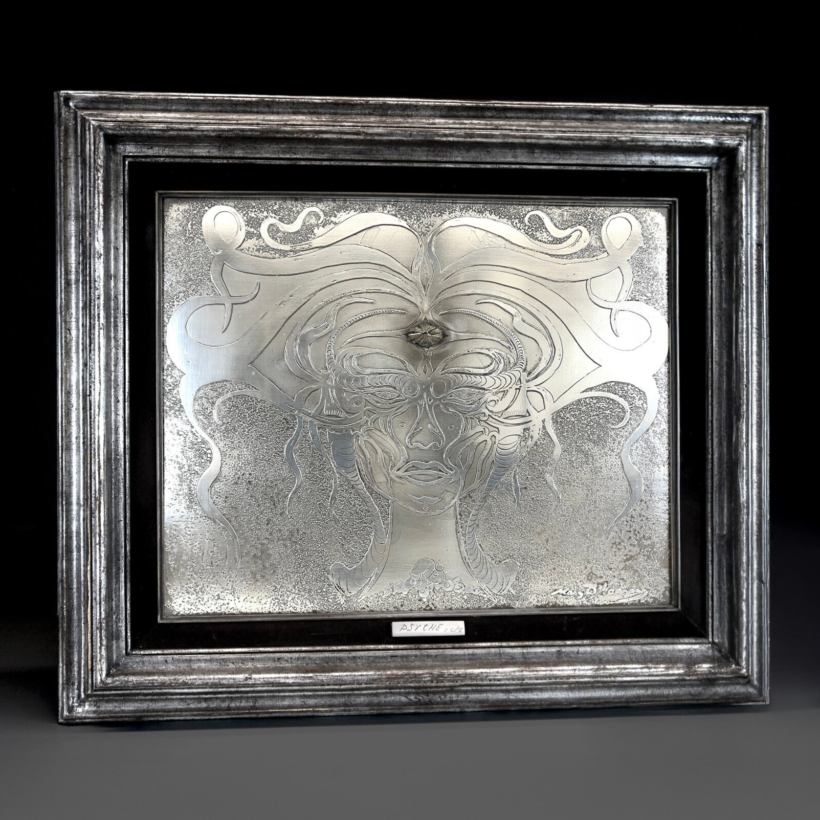 Marc d'Haenens - Silver Plated Etched Art Work - Psyche