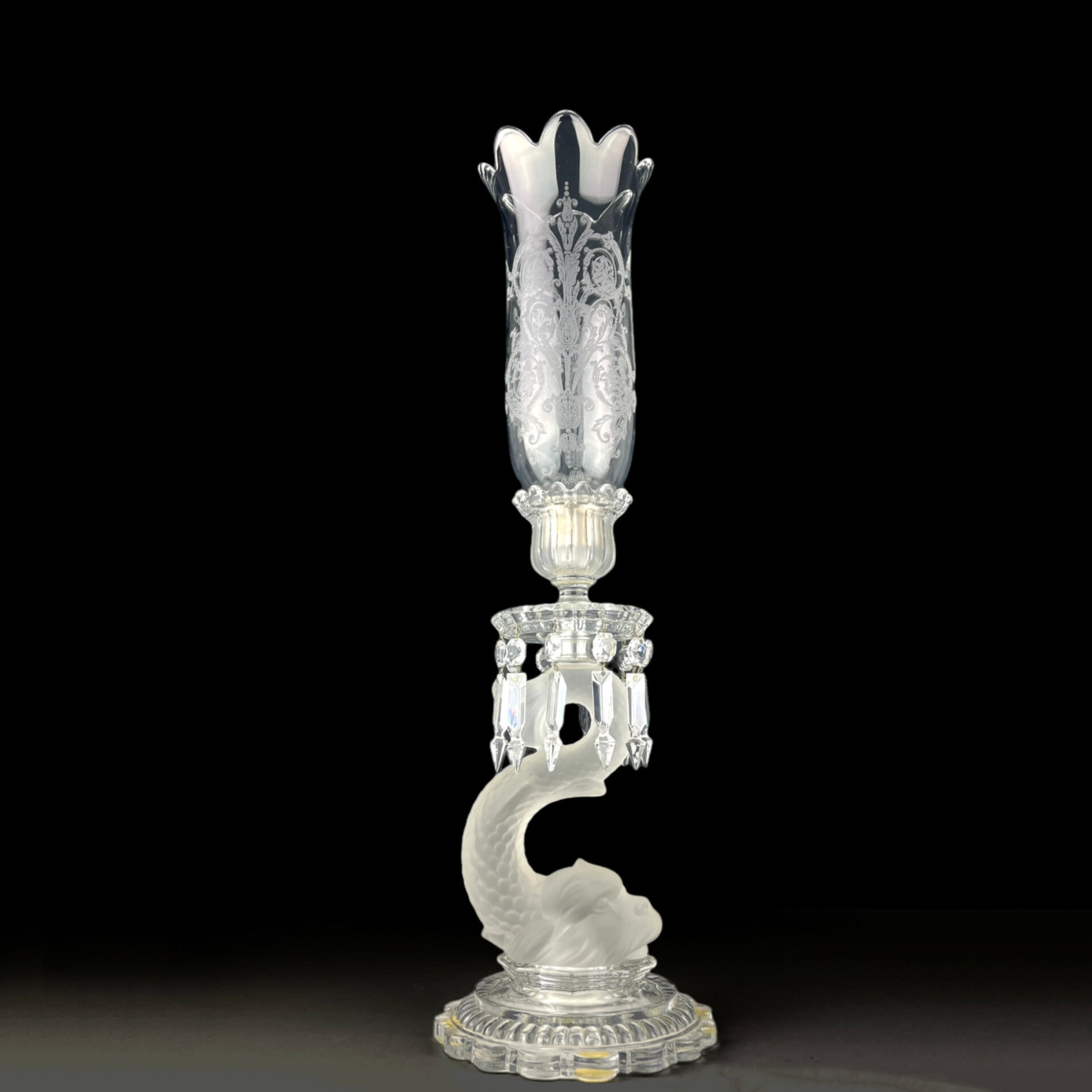 Baccarat - Crystal Candlesticks - Dolphin