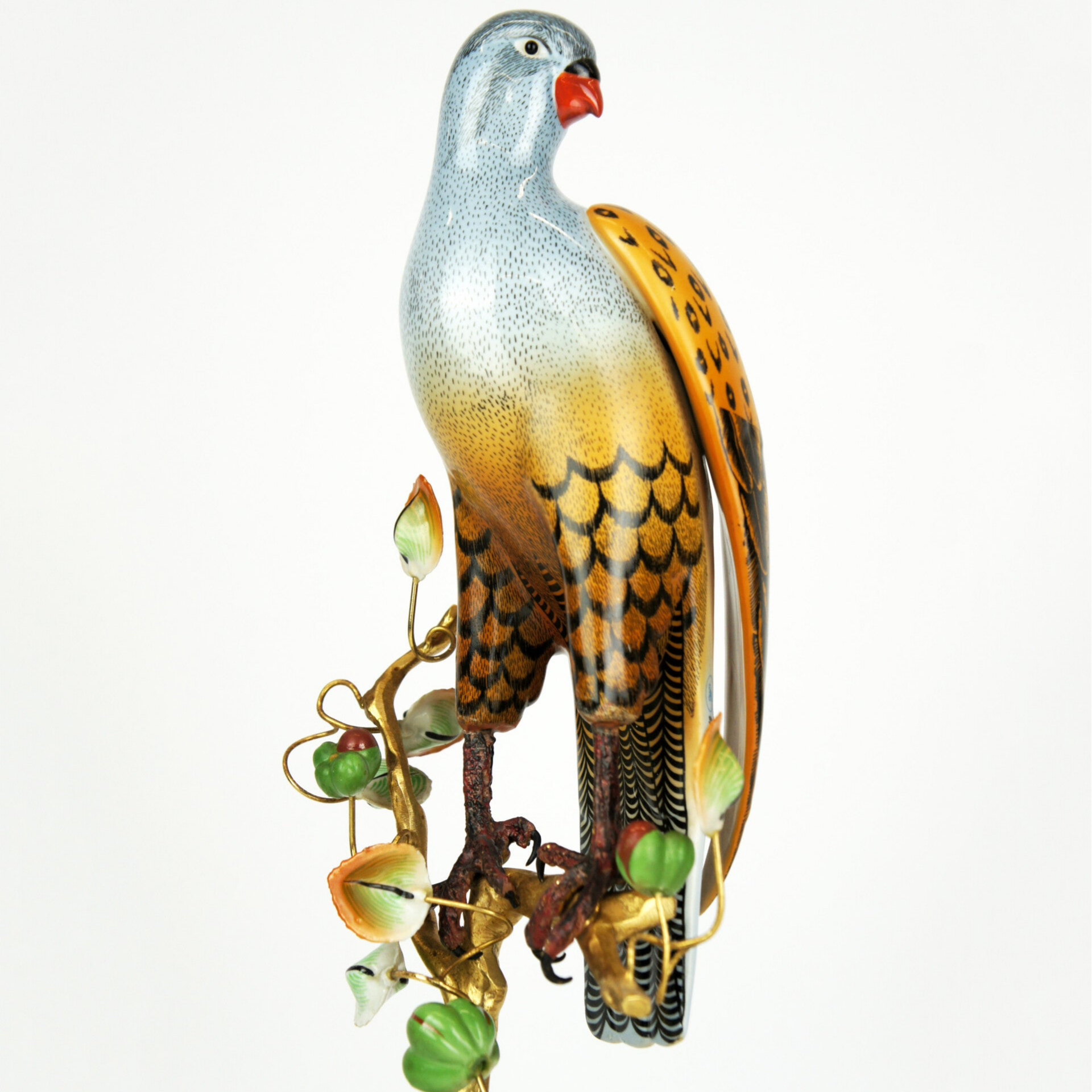 Giulia Mangani - Colorful Falcon on a Gilded Branch