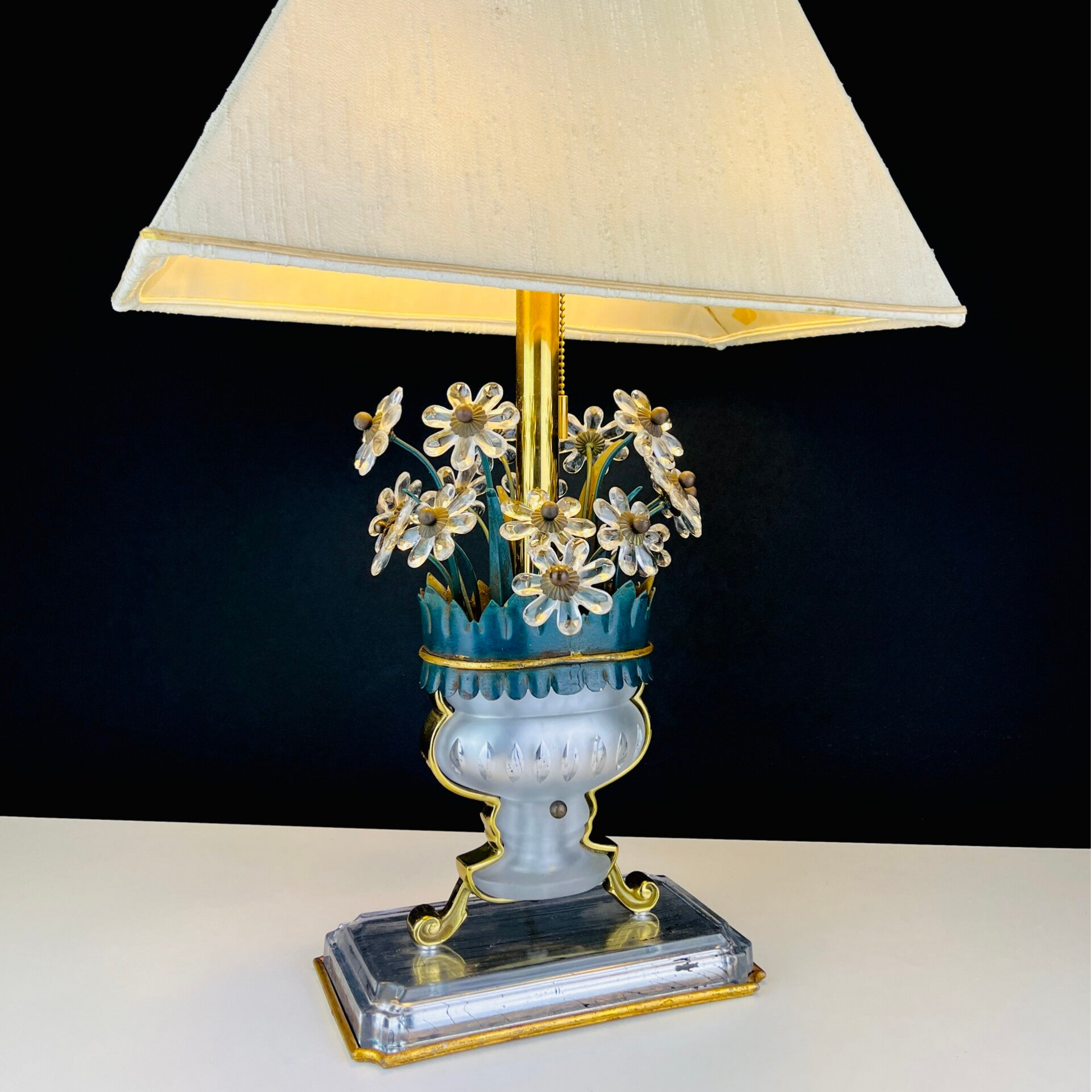 Banci Firenze - Table Lamp - Crystal Flower Basket