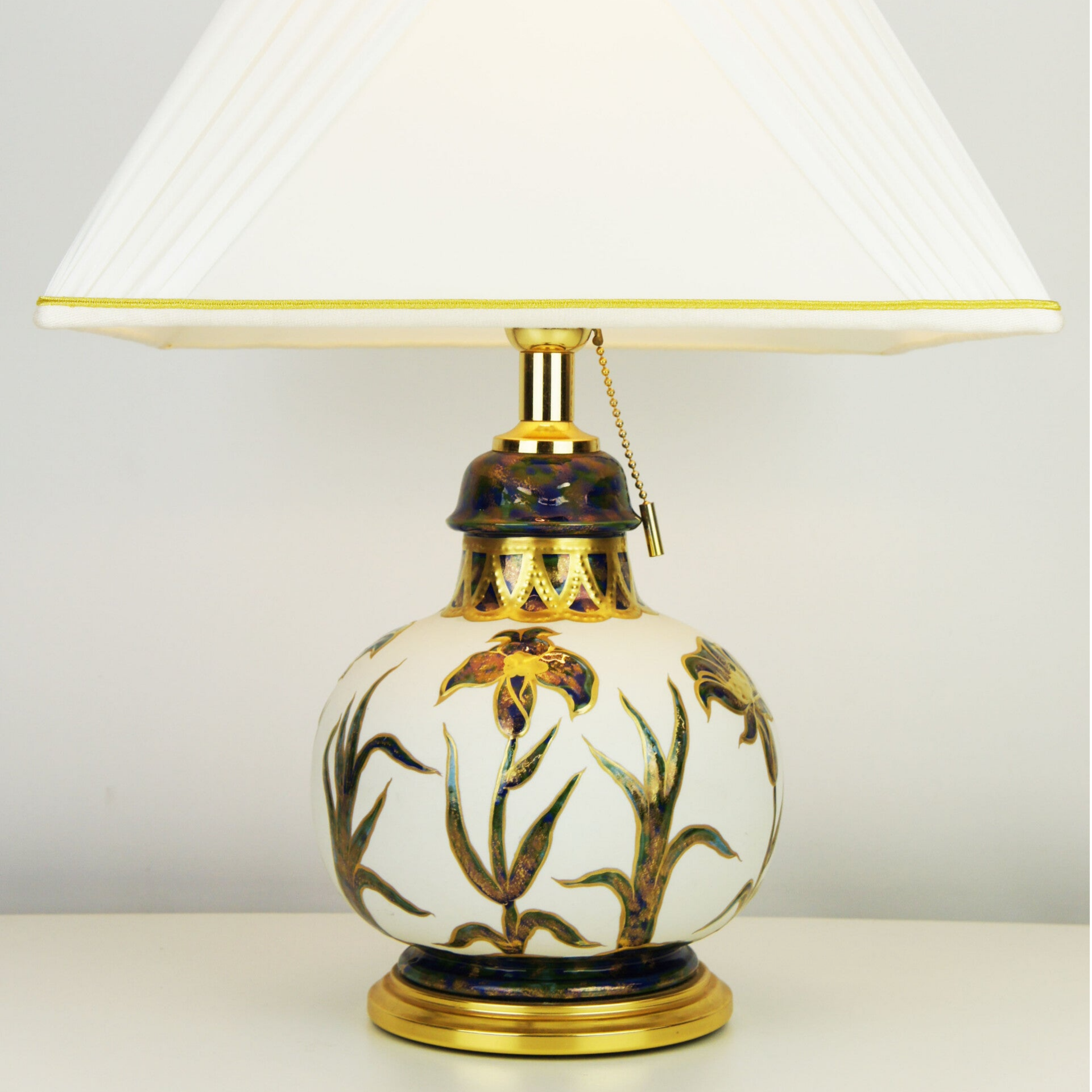 Giulia Mangani - Porcelain Table Lamp with Daffodil Flowers
