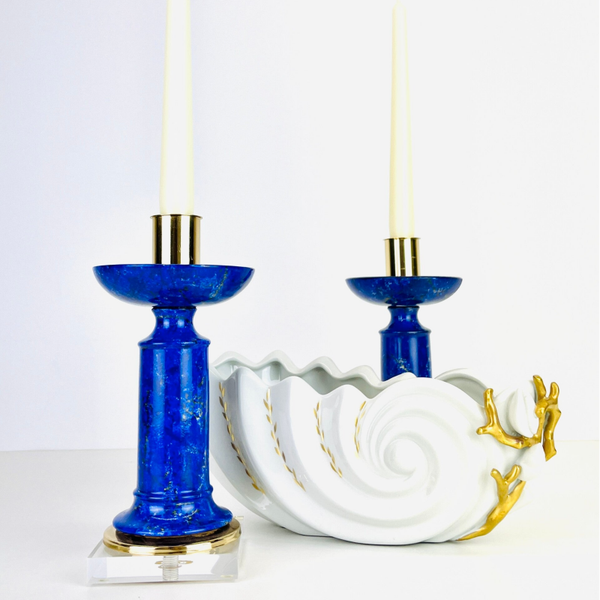 Giulia Mangani - Set of Candlesticks and Coral Coupe