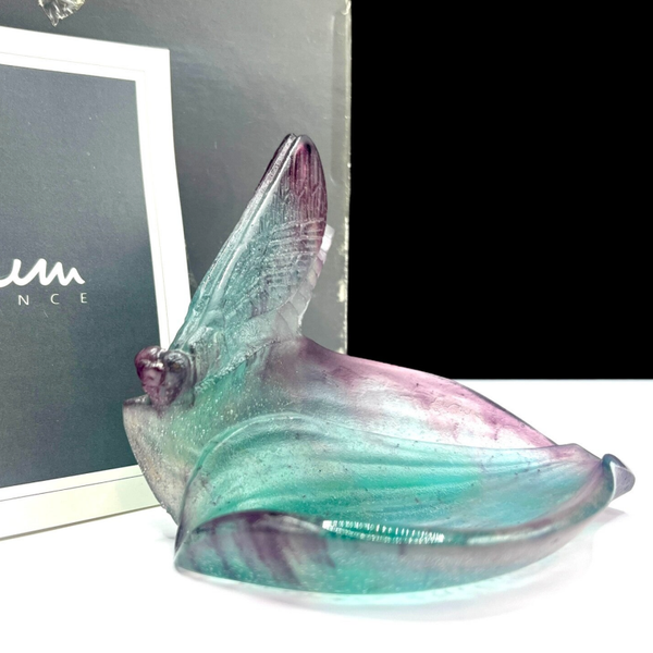 Daum Crystal - Bowl Nature Dragonfly - New