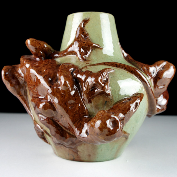 Vase with Grotesque Figures - Pottery Caesens frères Kortrijk