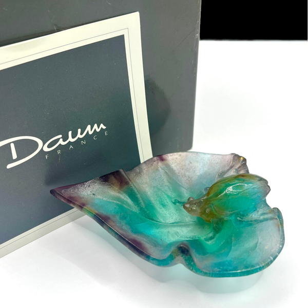 Daum Crystal - Bowl Nature Scarab - New
