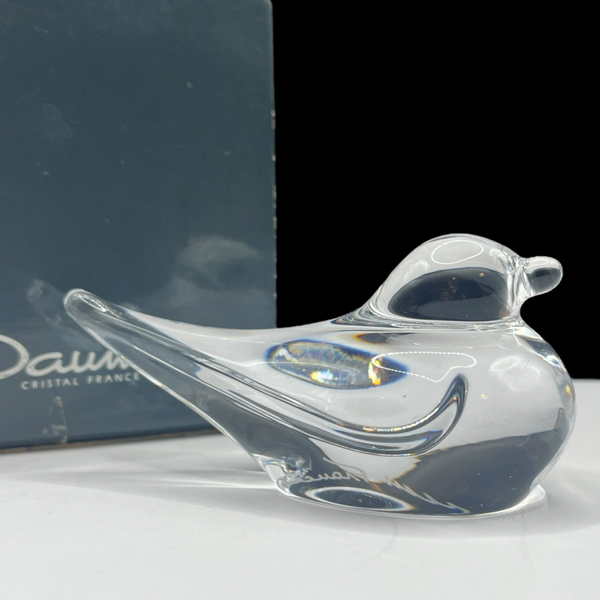 Daum Crystal - Caille in Clear Crystal