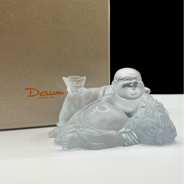 Daum Crystal - Happy Bouddha White - New