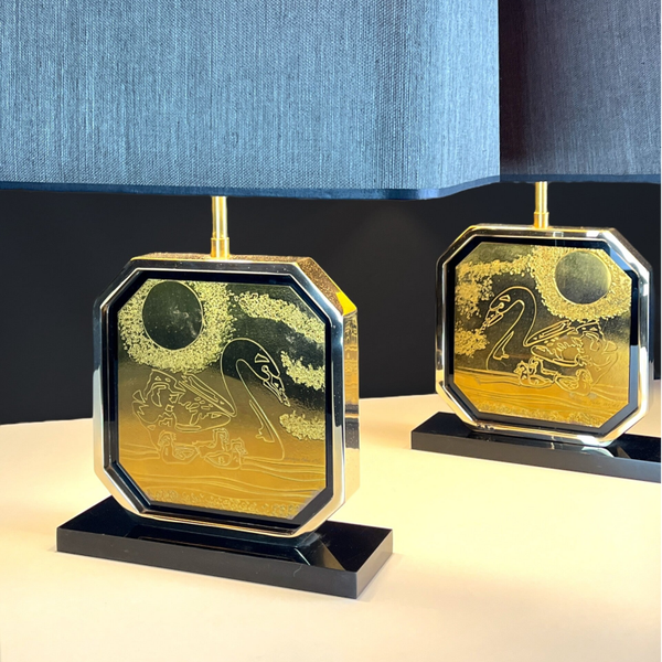 Georges Mathias - The Swan Couple - Limited Table Lamps