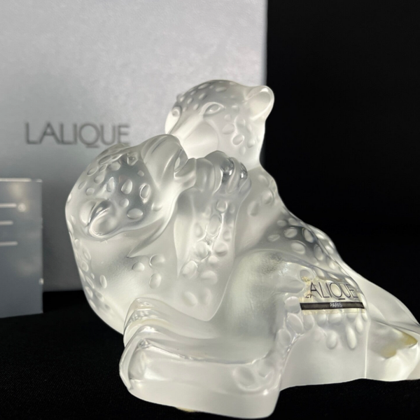 Lalique Crystal - Juaguar Family - Madras - New in Box