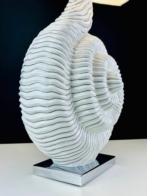 Giulia Mangani ランプ Giulia Mangani - Porcelain Shell Table Lamp - 1960/70s | Moett