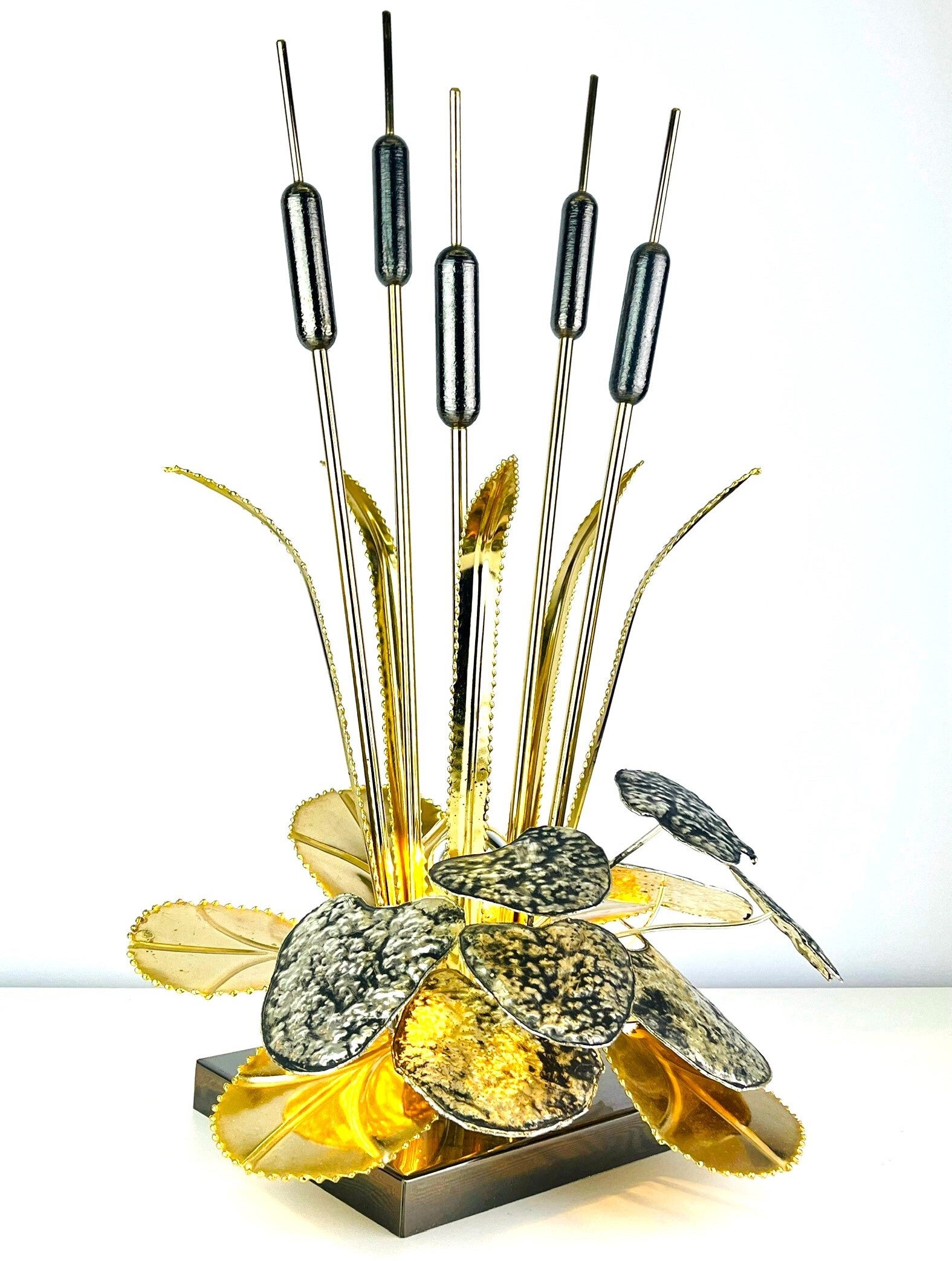 Maison Jansen Style - Water Reed Table Lamp - 70s