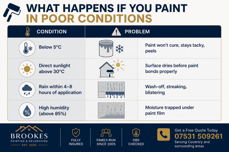 What Happens If You Paint in Poor Conditions
