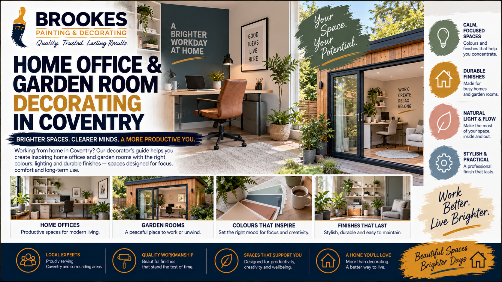 Home Office & Garden Room Decorating Coventry