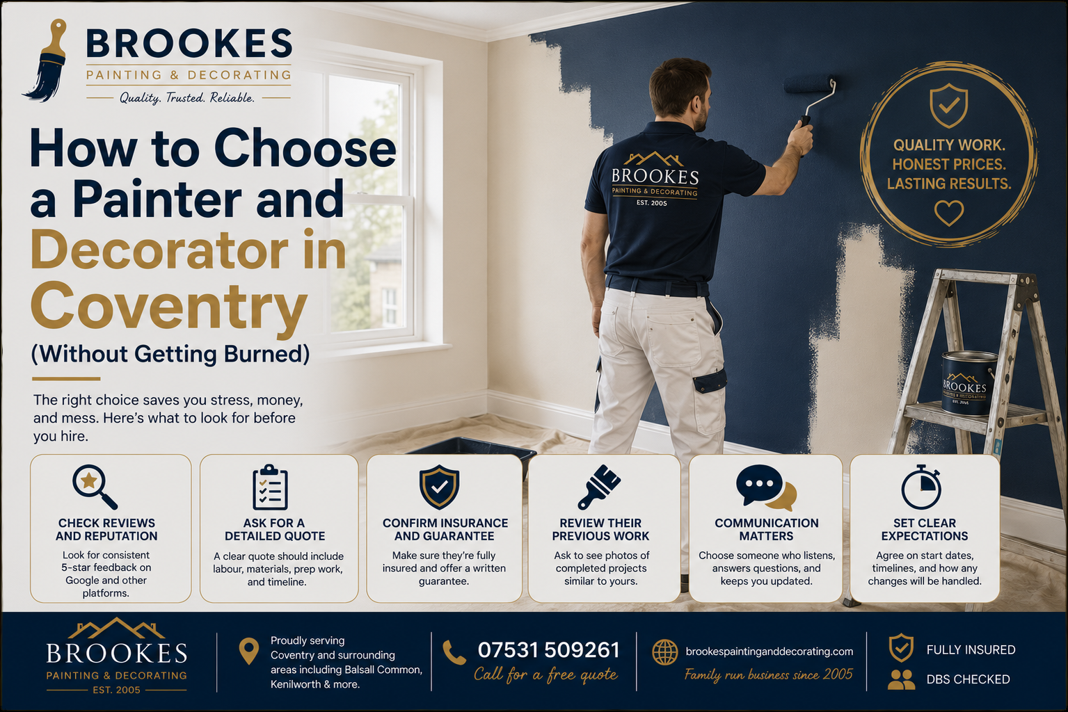 How to Choose a Painter and Decorator in Coventry (Without Getting Burned)