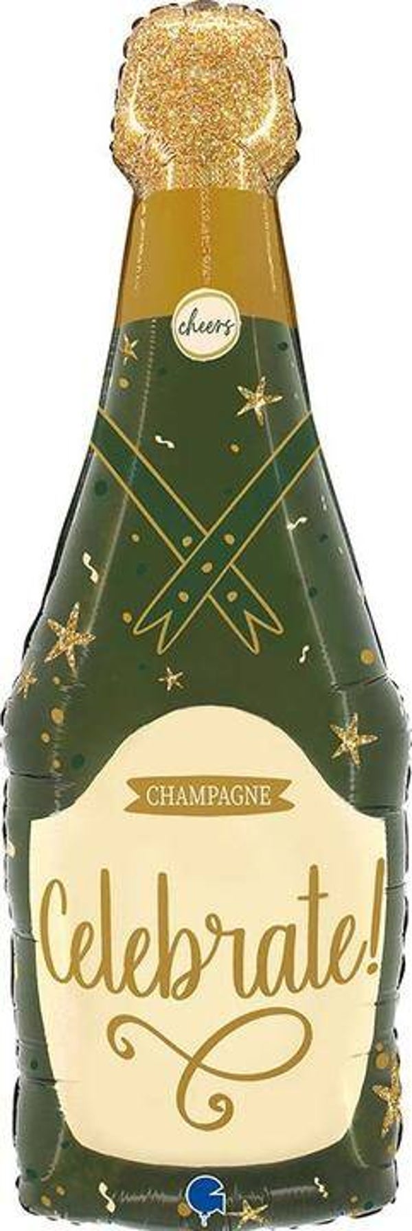 Champagne Celebrate | Feest | Diversen | Folie Ballon |  | Inclusief Helium en lint | 94 cm | Roze