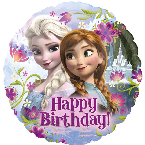 Frozen Elsa verjaardag  | Folie Ballon  | Kids  | Verjaardag | Inclusief Helium en Lint | S | Blauw Roze Wit