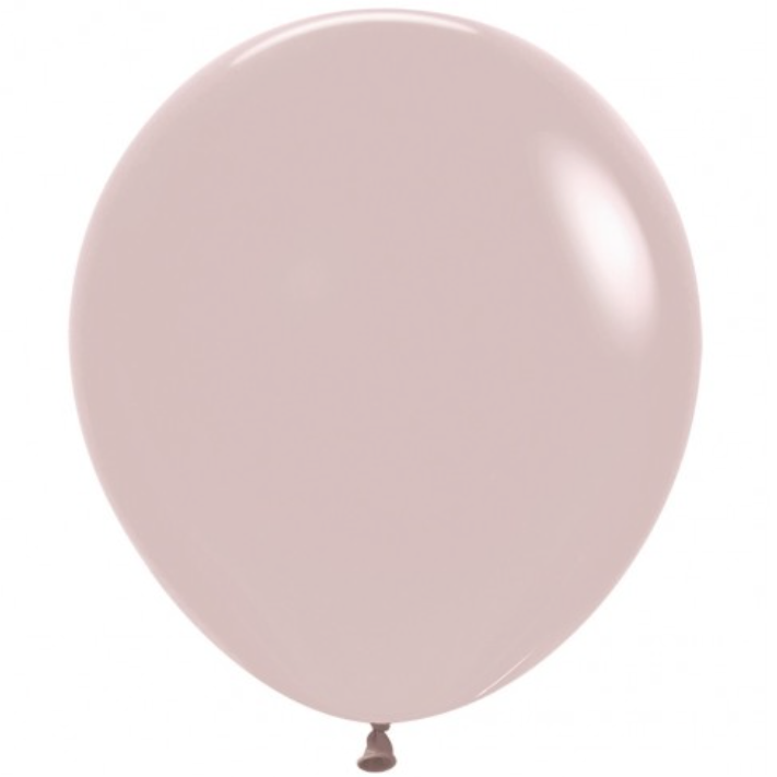 Rose Dusk l Latex Ballon Groot | 45 cm | Helium Ballon | Inclusief Helium en Lintje | Roze