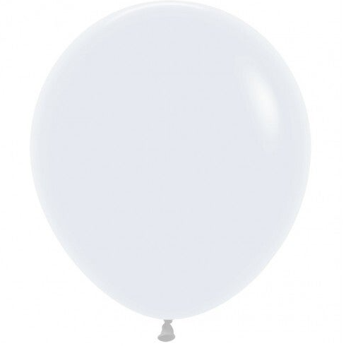 Fashion Wit l | Latex Ballon Groot | 45 cm | Helium Ballon | Inclusief Helium en Lintje | Wit