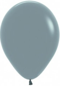 Dusk Blauw | Pastel Matte Latex Helium Ballon | Inclusief Helium en Lintje