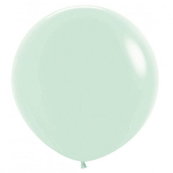 Reuze Ballon | Inclusief Helium en Lint | Latex Fashion | XL 60 cm | Mint Groen