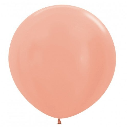 Reuze Ballon | Inclusief Helium en Lint | Latex Fashion | XL 60 cm | Rose Goud