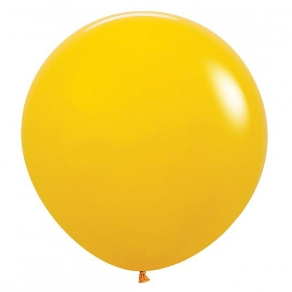 Reuze Ballon | Inclusief Helium en Lint | Latex Fashion | XL 60 cm | Honing Geel