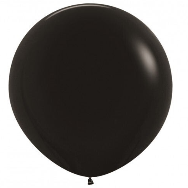 Reuze Ballon | Inclusief Helium en Lint | Latex Fashion | XL 60 cm | Zwart