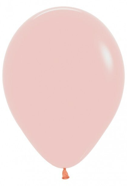 Roze Meloen | Dusk Matte Pastel l Matte Latex Helium Ballon | Inclusief Helium en Lintje