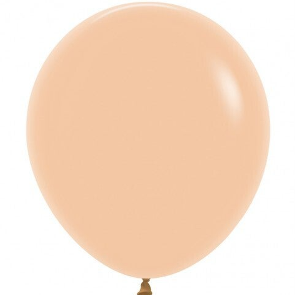 Peach Blush l | Latex Ballon Groot | 45 cm | Helium Ballon | Inclusief Helium en Lintje | Perzik roze Oranje