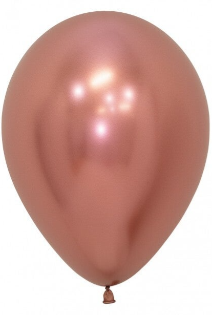 Rosé Goud | Chrome | Latex Helium Ballon | Inclusief Helium en Lintje